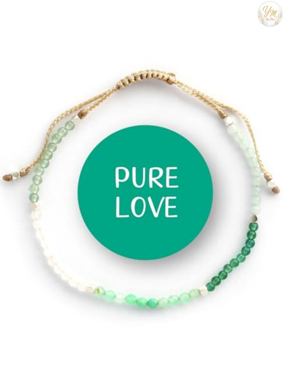 Adjustable Natural Gemstone Bracelet with 925 Sterling Silver Beads